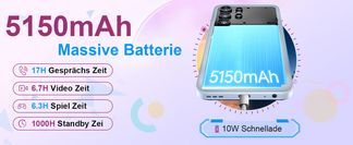 5150 mAh Leistungsstarker Akku