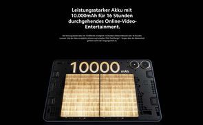 Großer Akku mit 10000 mAh (typ)