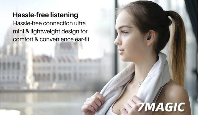 7Magic Bluetooth Kopfhörer- Ideal für Sport und Musik