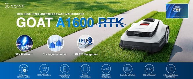 ECOVACS Goat A1600 RTK Mähroboter ohne Begrenzungskabel