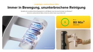 170AW starke Saugkraft für eine gründliche Reinigung