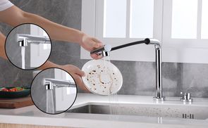 2 Modi Dusche: Strahl und Spray