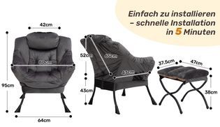 Schnell aufgebaut – ohne Werkzeug!
