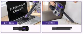 Vielseitige Aufsätze für jede Reinigungssituation
