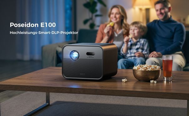 ULTIMEA Poseidon E100 – 4K DLP Beamer mit Google TV