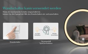 Wandschalter und Memory Funktion