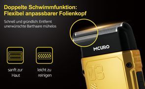 Ultimative Rasur mit dem MCURO Elektrorasierer!