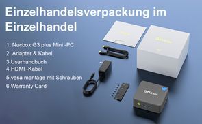 Inhalt der Einzelhandelsverpackung