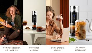 Die Kaffeemaschine begleitet Sie überall hin