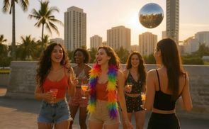 Farbenfrohes Highlight für Sommerpartys & lange Nächte