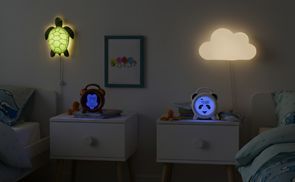 Nachtlicht und Wecker in einem Gerät
