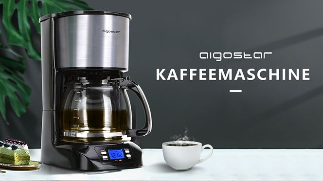 Aigostar Benno Digitale Kaffeemaschine mit programmierbarer Timer