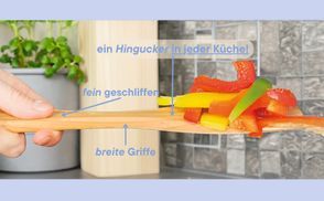 breite Griffe - fein geschliffen