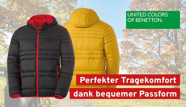 Benetton Herren Steppjacke