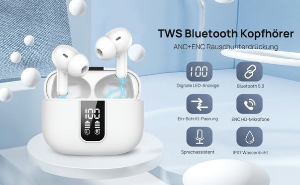 Neues Upgrade Bluetooth Kopfhörer Hybrid Active Noise Cancelling