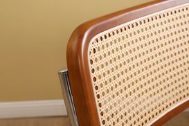 Natürliche Rattan und massiver Eiche Rahmen