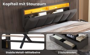 Durchdachtes Design mit Stauraum und Stabilität