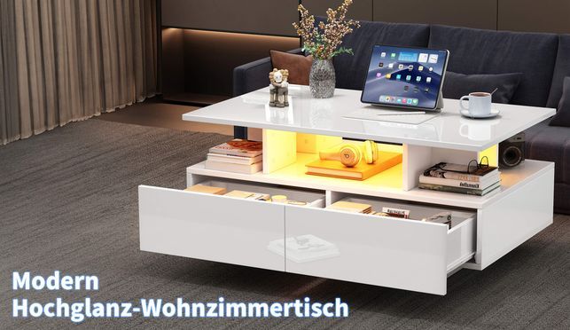 Couchtisch in Schwarz oder Weiß – Schlicht und modern