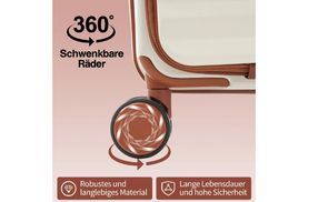 Kofferset mit leisen 360° Drehrollen für leichtes Reisen