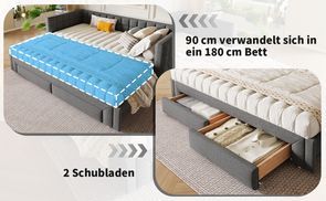 Transformer Daybett: Flexibilität trifft Stauraum