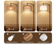 3 Looks, 1 Lampe: Flexibler Schirm