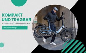 Kompakt und tragbar – speziell für Stadtpendler entwickelt.