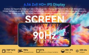 Ein atemberaubendes Display: 6,56 Zoll HD+ IPS Bildschir