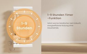1~9H Timer Funktion zum Energiesparen