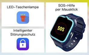 ​​Sicherheit, die ankommt: SOS, Taschenlampe & Störschutz.​​