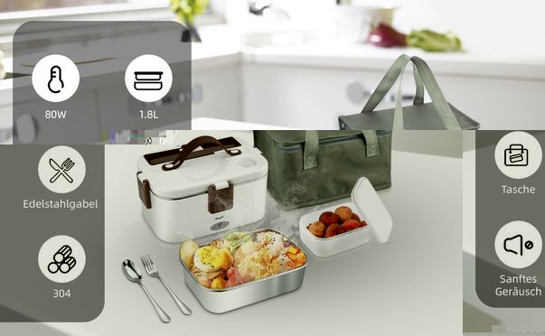 CkeyiN 1,8-Liter-elektrische-Lunchbox
