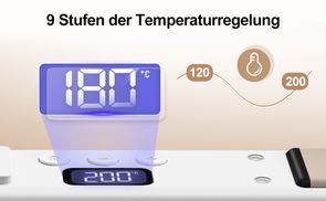 LCD Temperatureinstellung