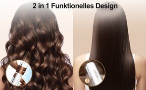 2 IN 1 GLÄTTEISEN LOCKEN UND GLÄTTEN